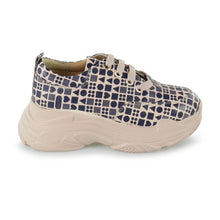 Load image into Gallery viewer, Classic Print Lavender Leather Sneaker