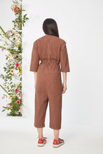 Load image into Gallery viewer, Embroidered Brown  Jumpsuit