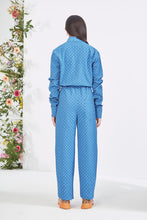 Load image into Gallery viewer, Embroidered Blue  Jumpsuit